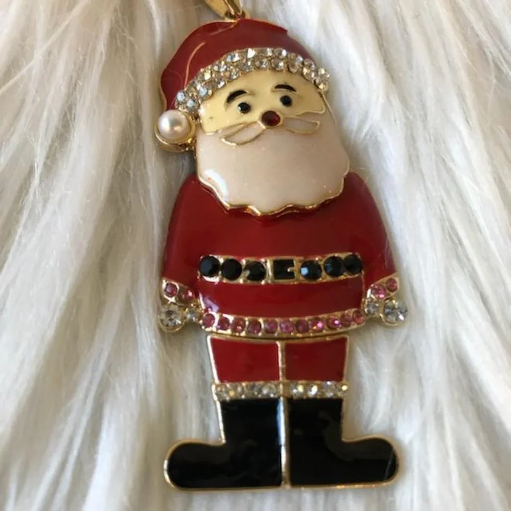 Santa Long Pendant Necklace - Picture 4 of 10
